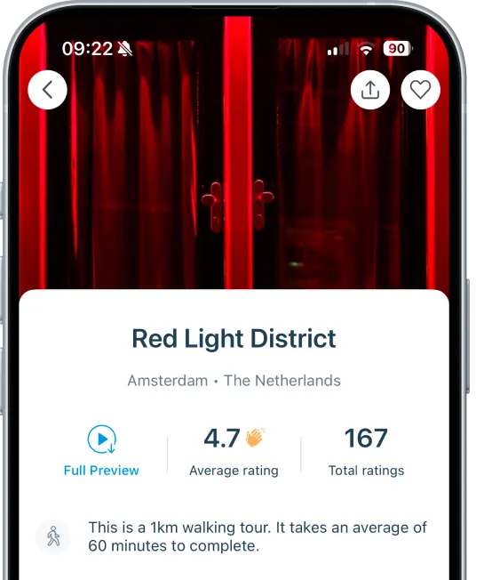 Self-guided Amsterdam walking tour in the VoiceMap app