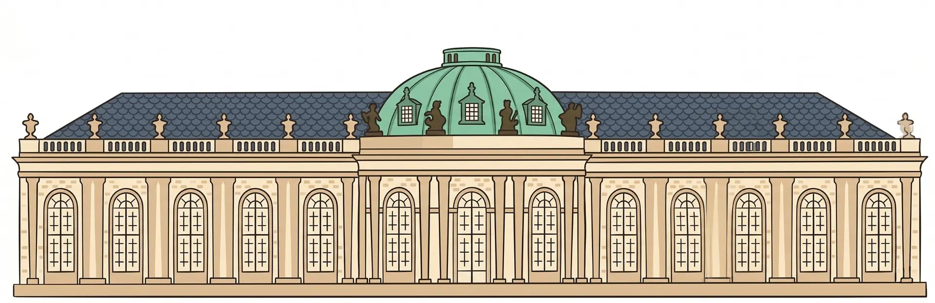 The Courtyard Castle Sans Souci