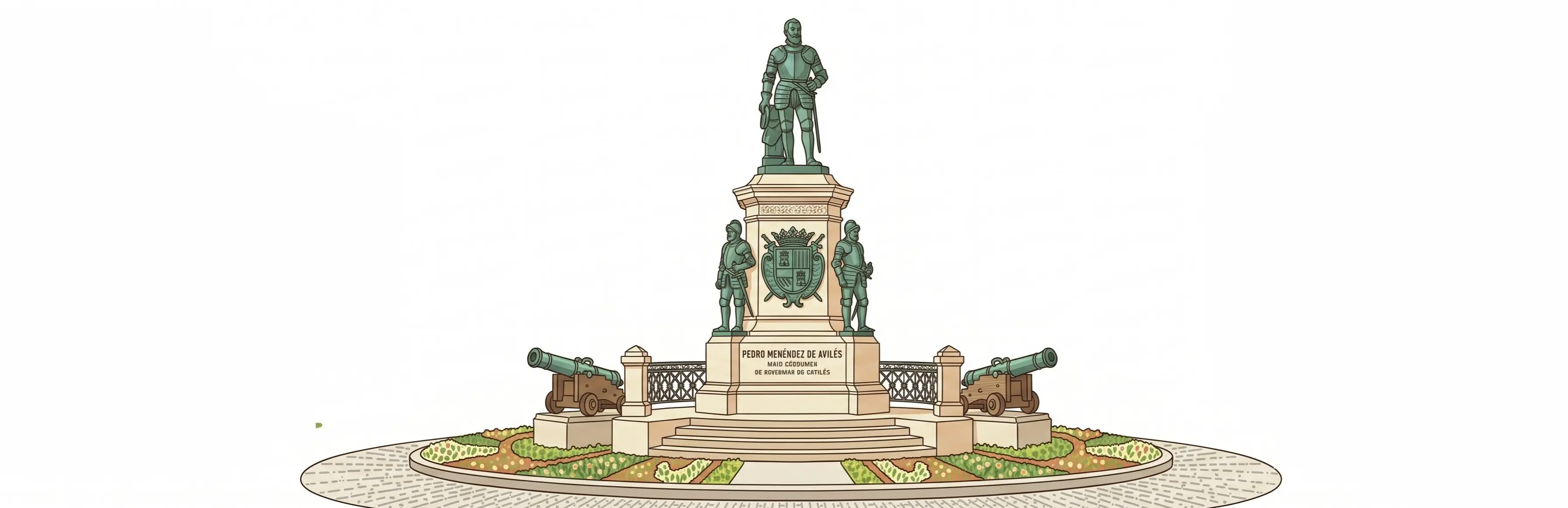 Statue of Pedro Menéndez de Avilés