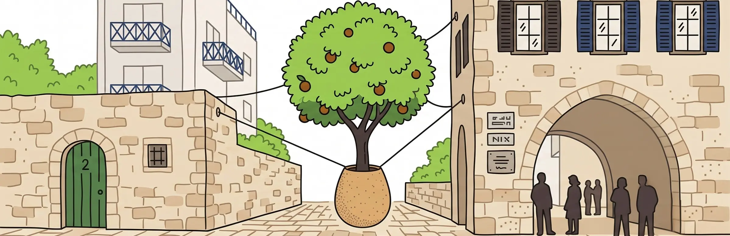 Suspended Orange Tree