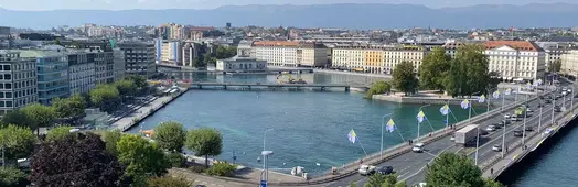 Genève rive gauche, de l'Horloge fleurie à la fontaine de l'Escalade