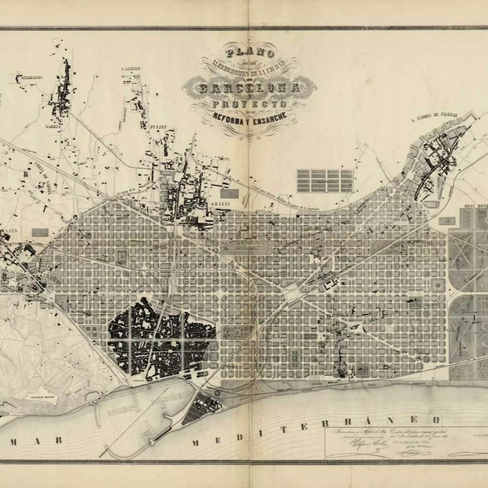 絵画-PUEBLO NUEVO(BARCELONA) Barcelona city drawing