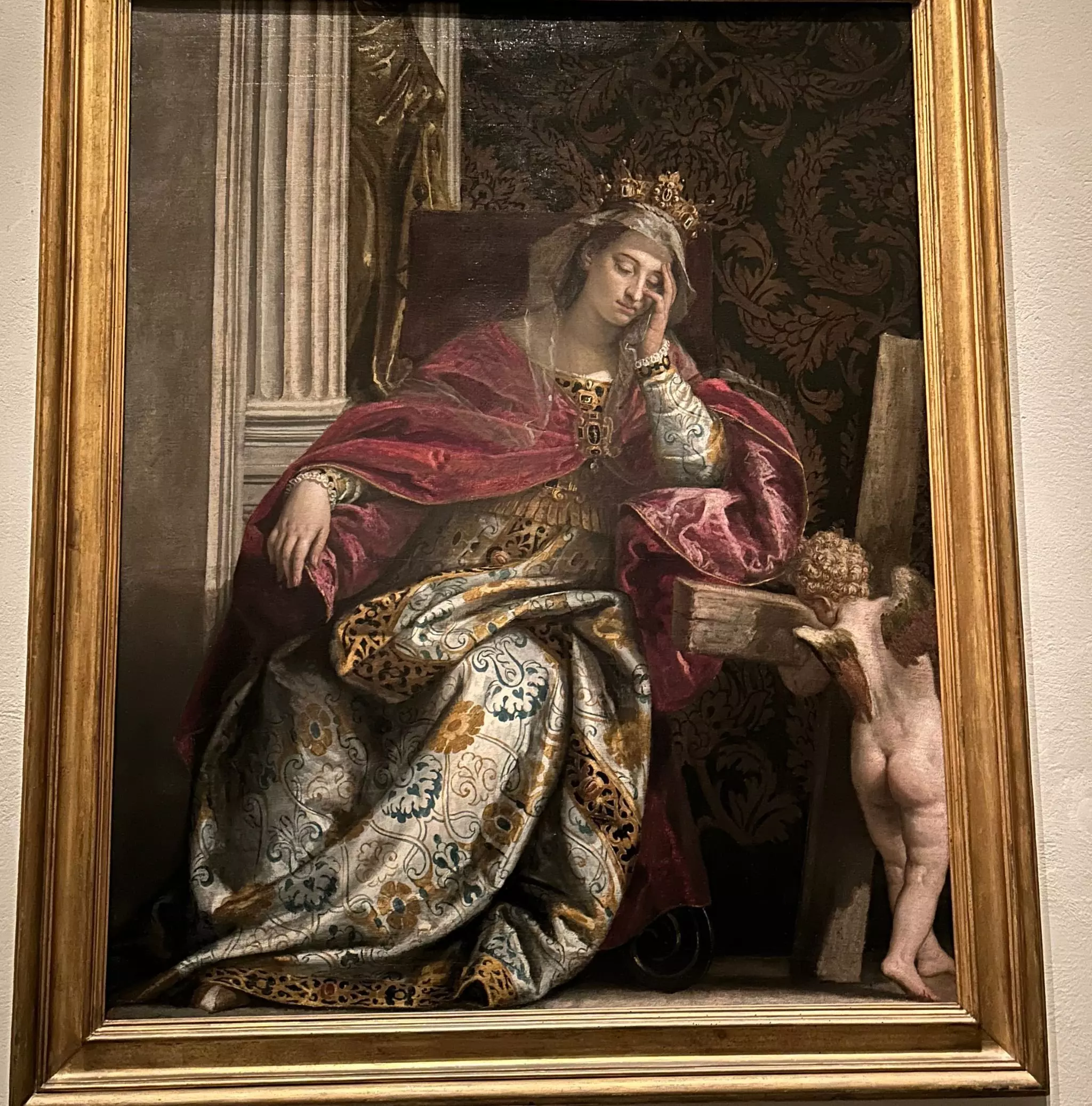 Tiziano Vecellio, Madonna and Child in Glory with Saints Digging