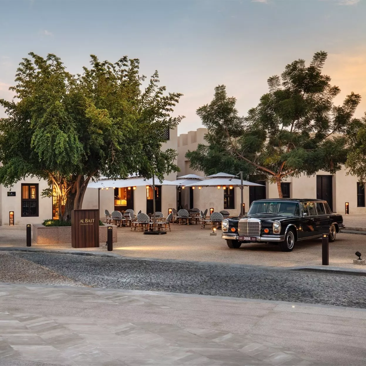 The Chedi Al Bait Sharjah Hotel front entrance » Sharjah self-guided audio tour app » VoiceMap