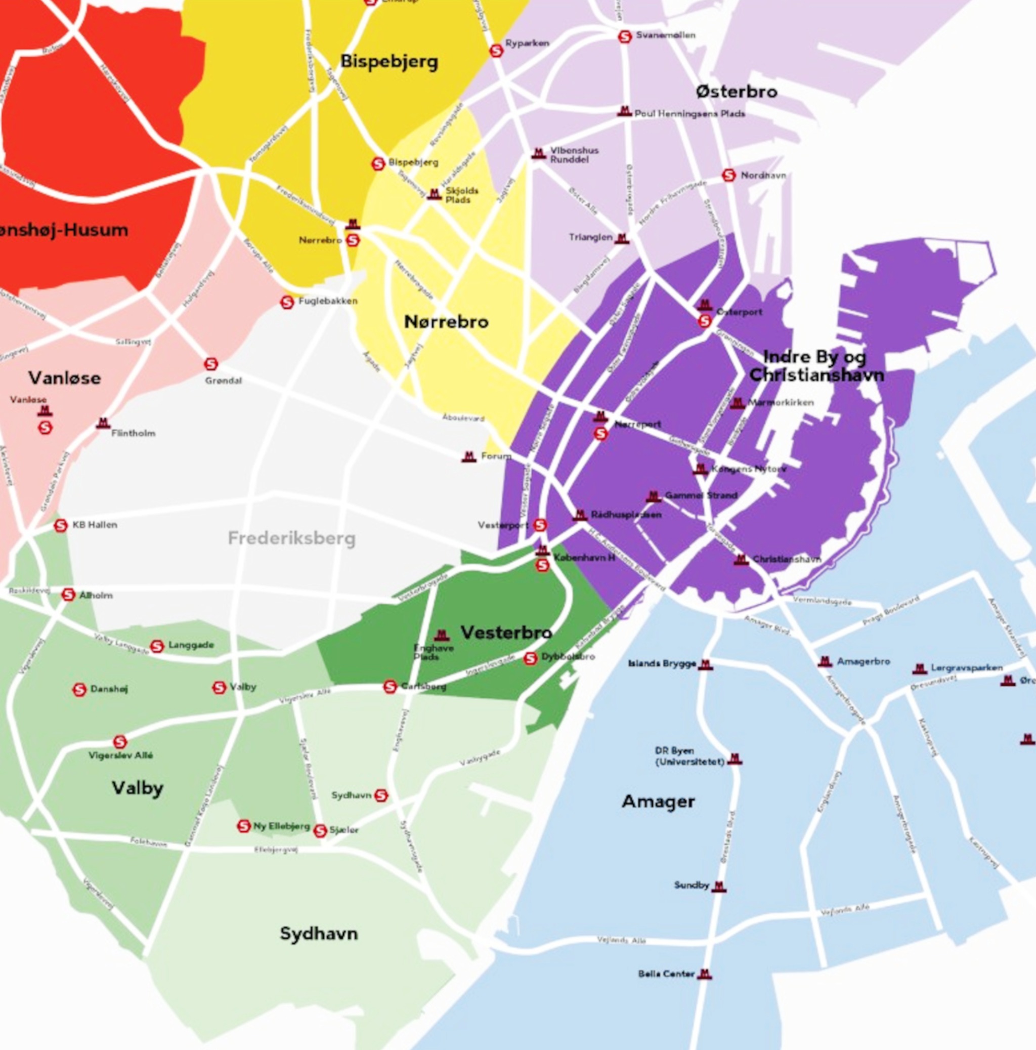 Map Of Copenhagen Copenhagen Self guided Audio Tour App VoiceMap